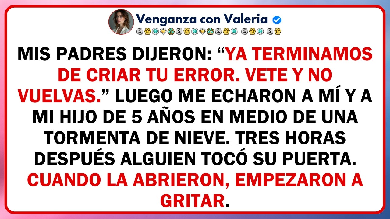 Mis padres dijeron: &ldquo;Ya terminamos de criar tu error. Vete y no vuelvas.&rdquo; Luego me echaron a m&iacute; y..