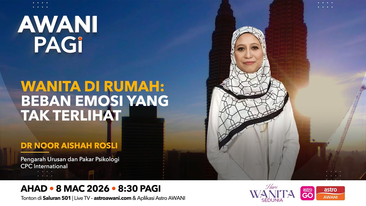 [LANGSUNG] #AWANIpagi | Wanita di rumah: Beban emosi yang tak terlihat | 8 Mac 2026
