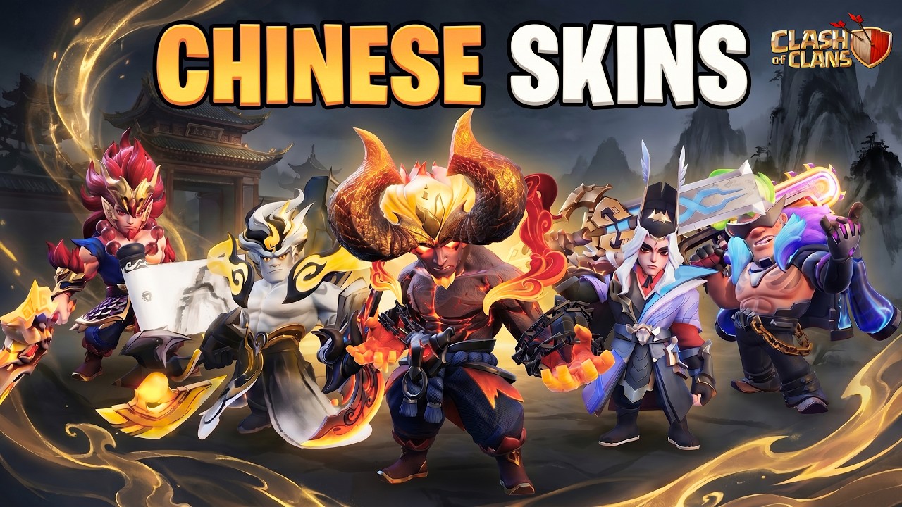These Chinese Barbarian Skins Are INSANE! Clash of Clans China Exclusive Showcase
