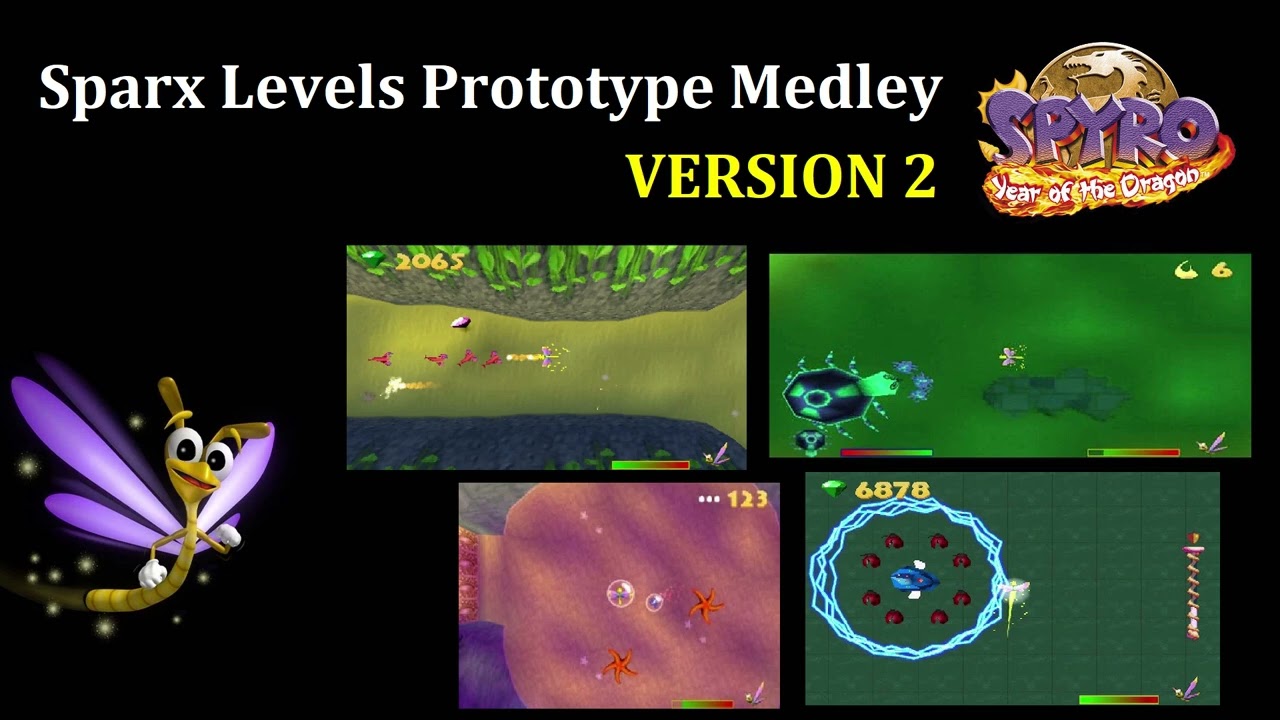 Spyro - Year of the Dragon: Sparx Levels Prototype Medley (Version 2)