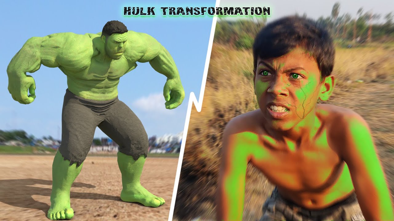 I Became Hulk To Save My Friend | #Hulk_Transformation!