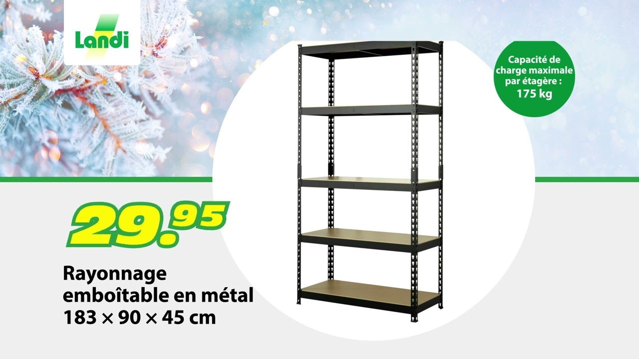LANDI Publicitée télévisée KW52 | Rayonnage en métal / Box 60 x 40 x 32 cm