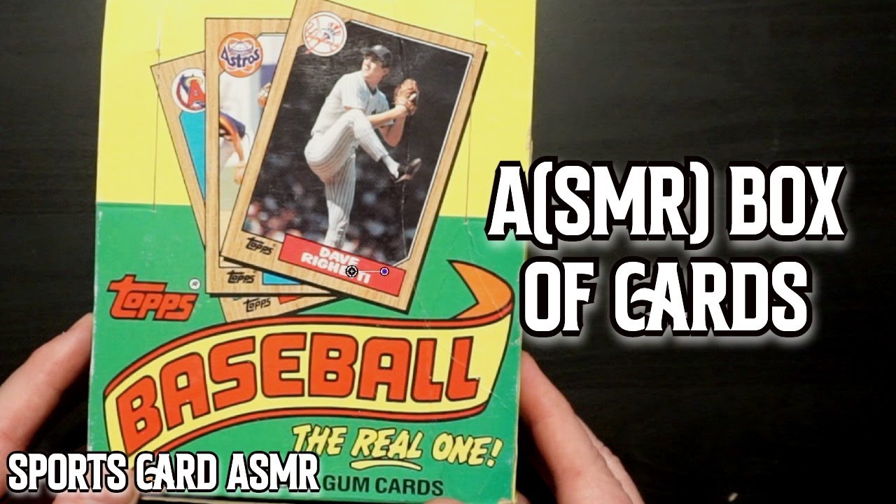 Going through a box of 1987 TOPPS | Sports Card ASMR