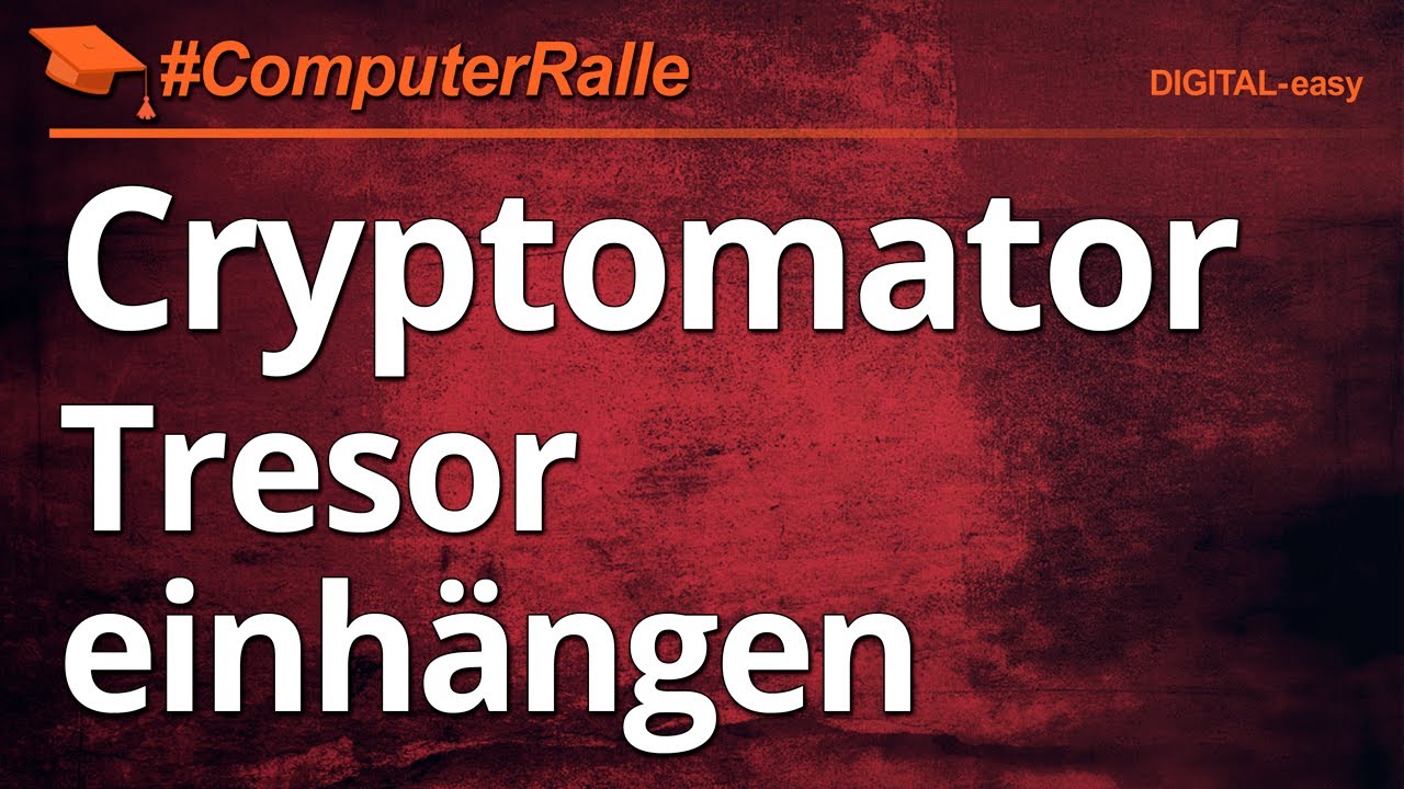 Cryptomator Tresor öffnen und Synchronisieren