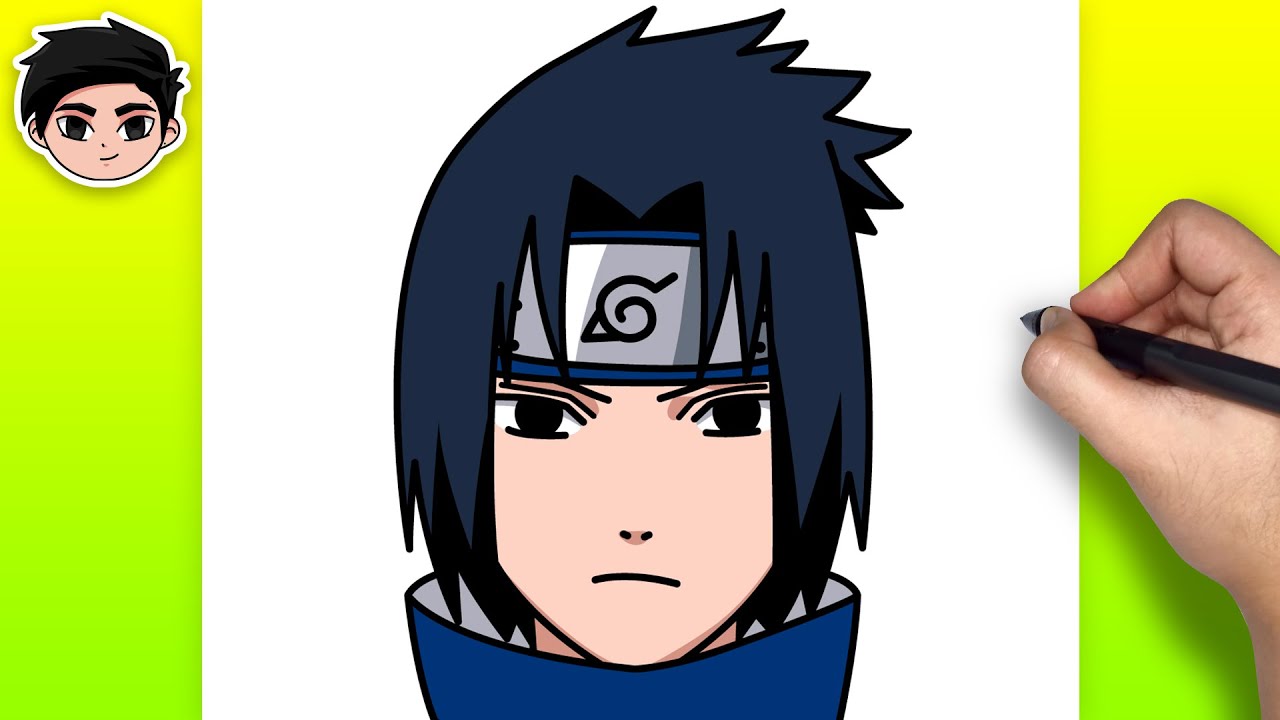 How To Draw Sasuke Uchiha | Naruto - Easy Tutorial