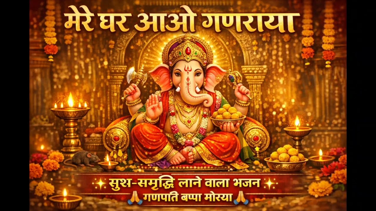 मेरे घर आओ गणराया | प्यारा सा गणेश भजन | श्री गणेश जी भक्ति गीत | Ganesh Ji Bhajan 2026#bhakti 