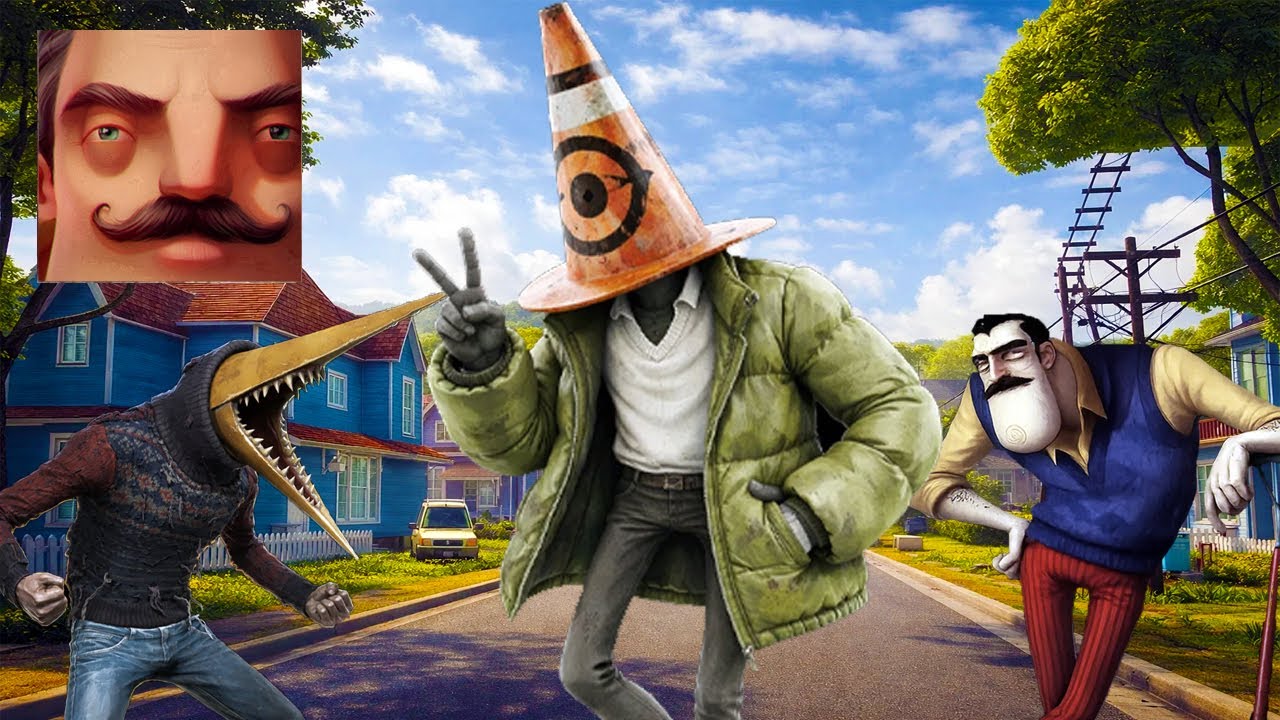 Hello Neighbor - My New Neighbor Hello Neighbor 3 Coned Head Final History Gameplay Walkthrough