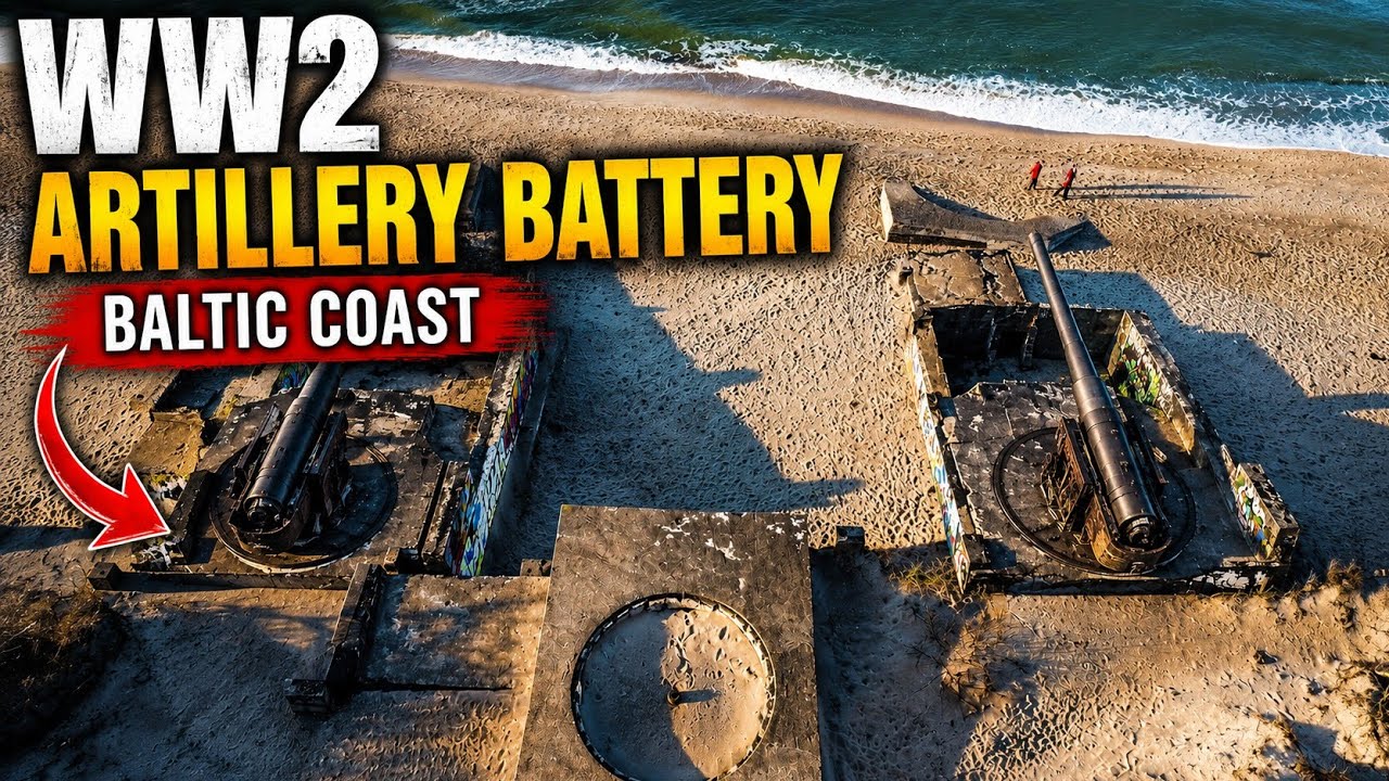 WW2 Artillery Battery on the Baltic Coast | Cinematic Drone Footage