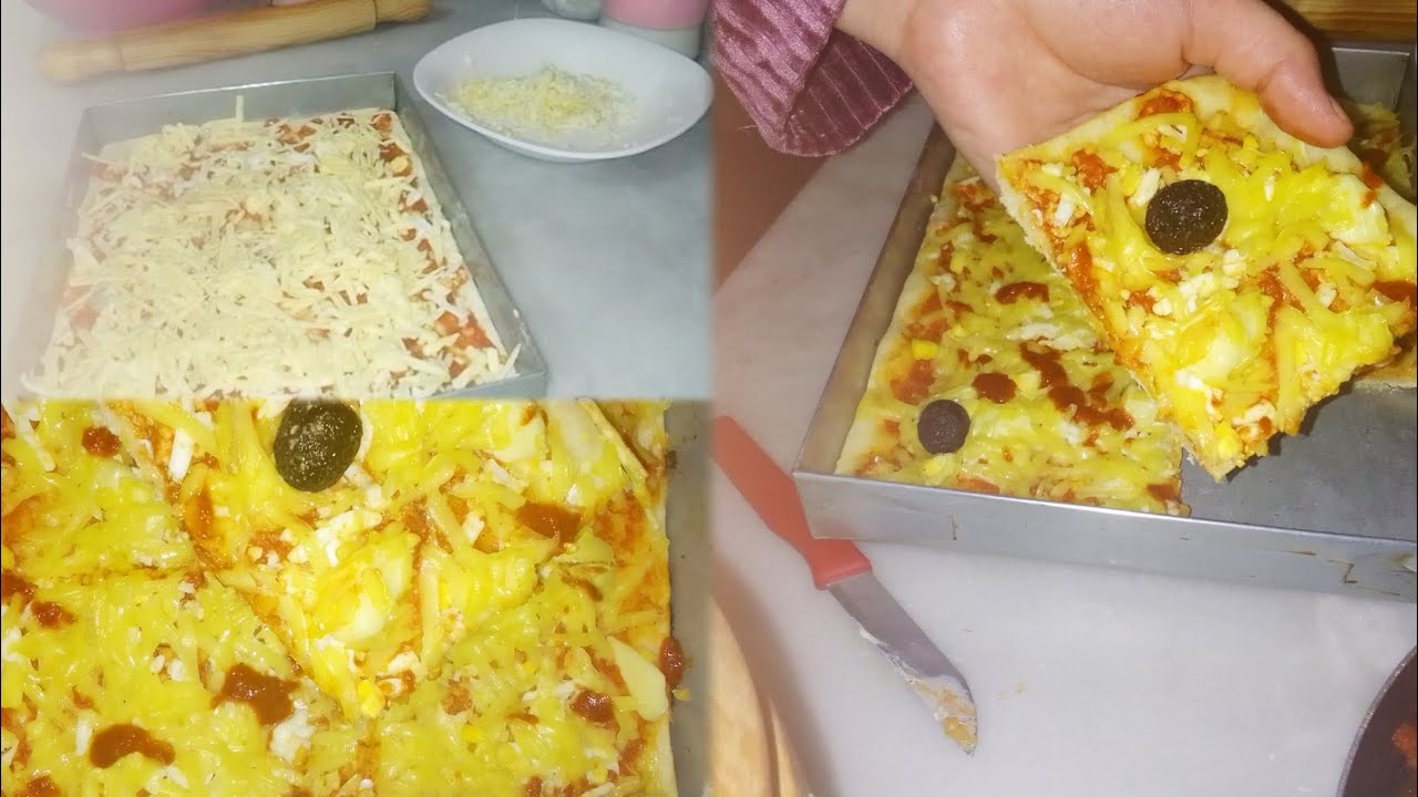 وصفة بيتزا كاري 🍕🇩🇿 بعجينة ناجحة 💯 خبيوها لرمضان 🌛