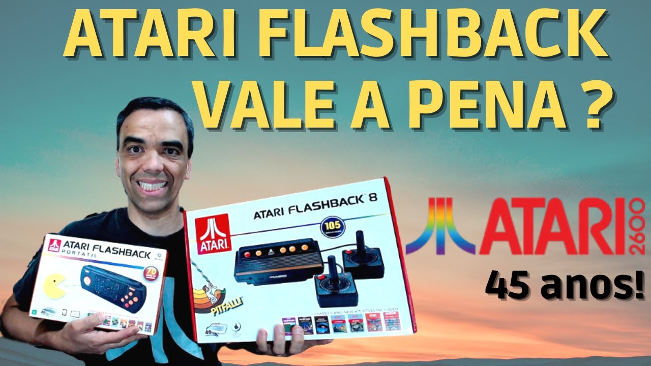 CAÇADA GAMER: ATARI FLASHBACK 8 E PORTÁTIL - VALE A PENA OU DISPENSÁVEL?  45 ANOS DE ATARI 2600!
