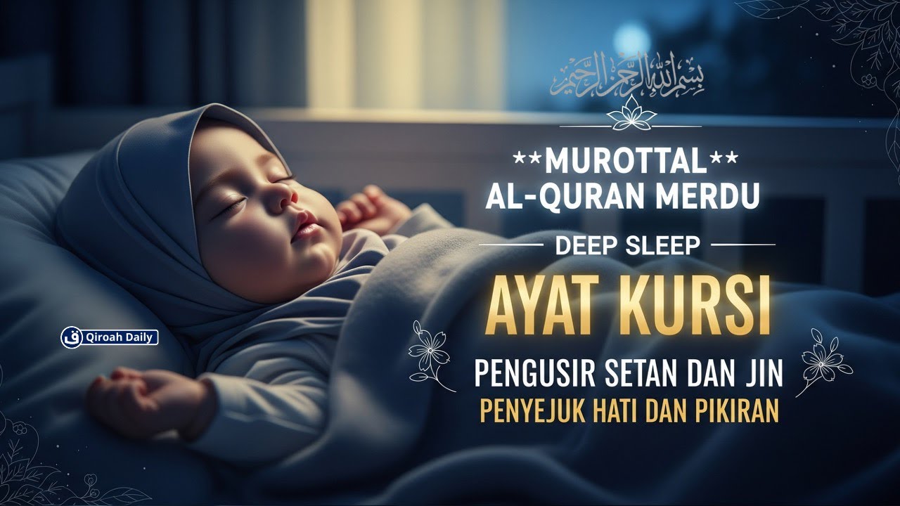 MUROTTAL AYATUL KURSI اية الكرسي PENGANTAR TIDUR | PELINDUNG DIRI, PENGUSIR SYAITAN AGAR TIDUR LELAP