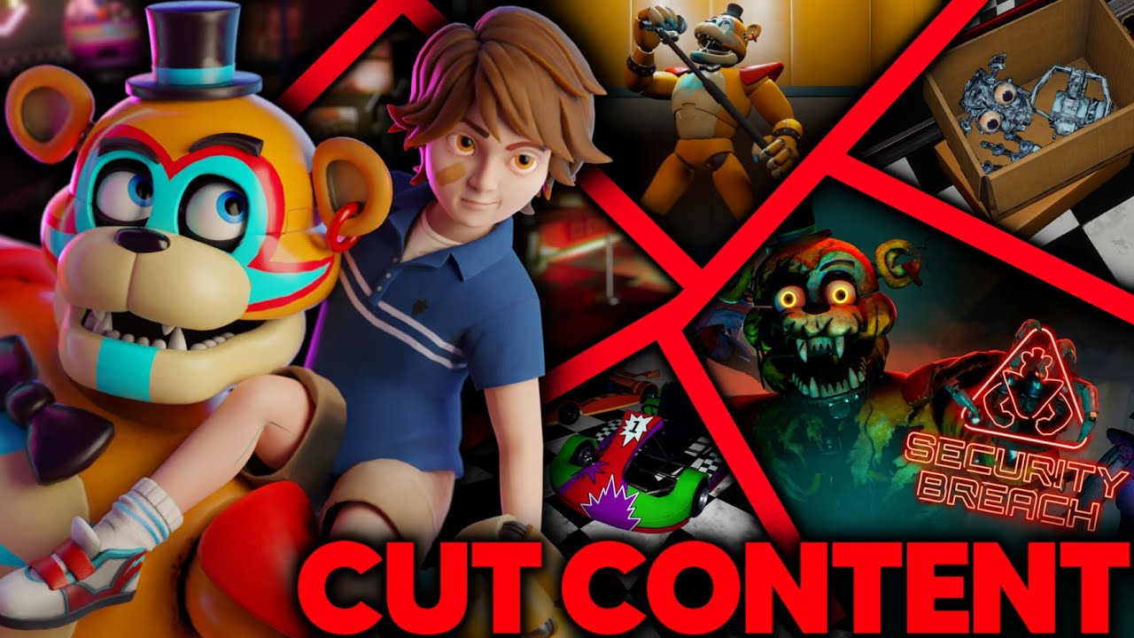WYCIĘTA ZAWARTOŚĆ FNAF SECURITY BREACH #1! Five Nights at Freddy's Cut Content