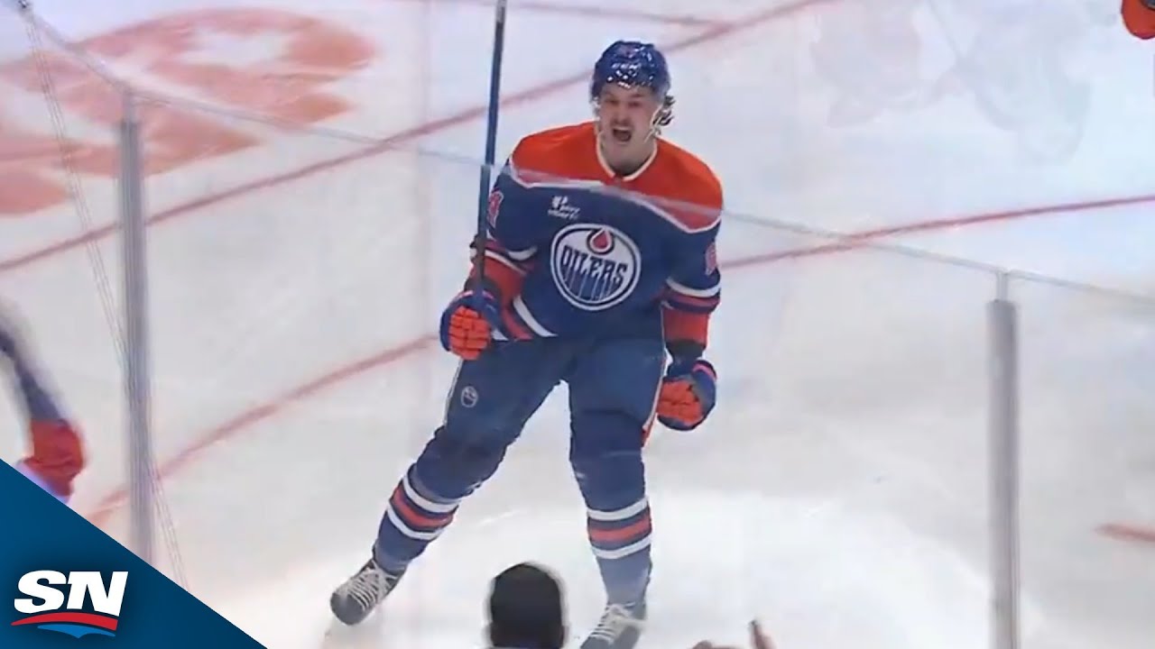 Oilers' Connor Clattenburg Pokes In First Career NHL Goal vs. Stars