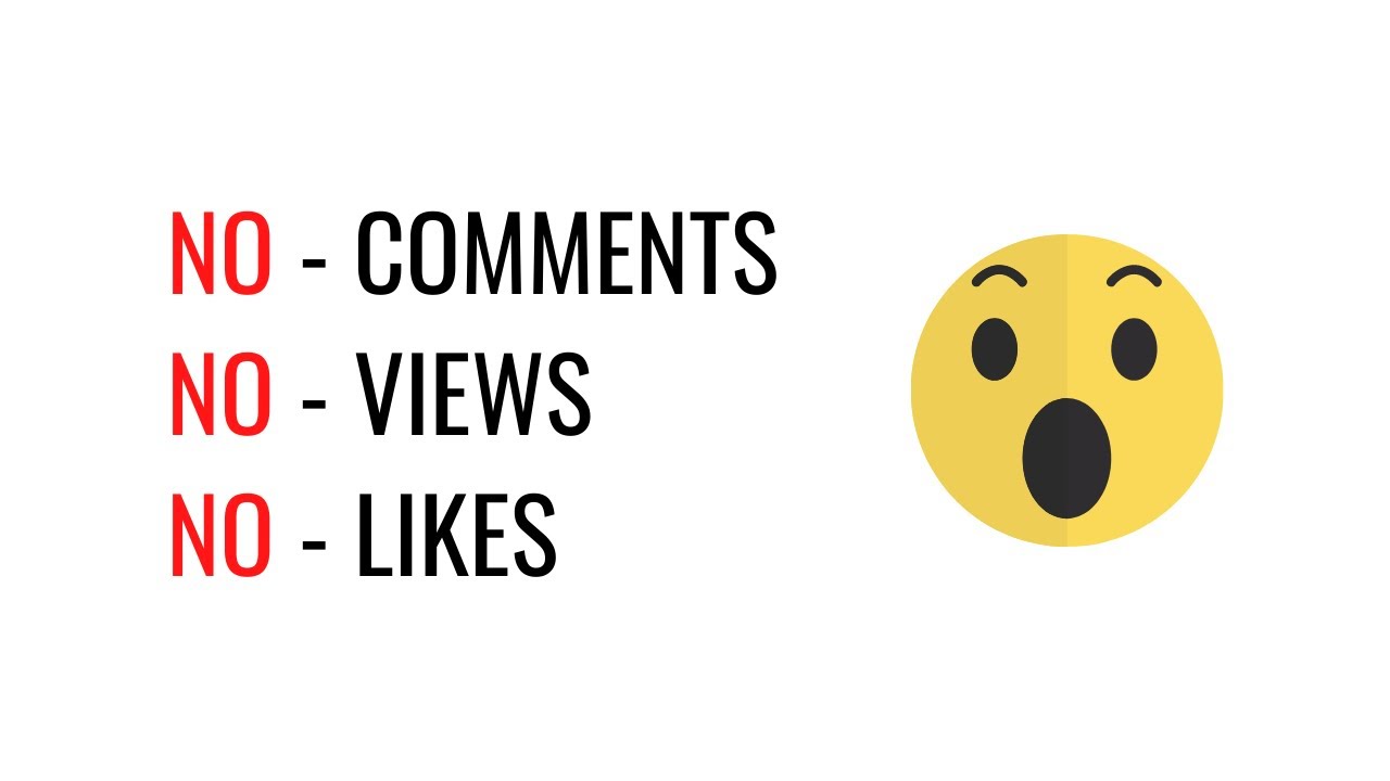 This VIDEO has 0 LIKES, VIEWS and COMMENTS | Not recommended