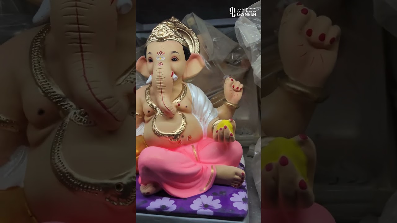 Green ganpati idol