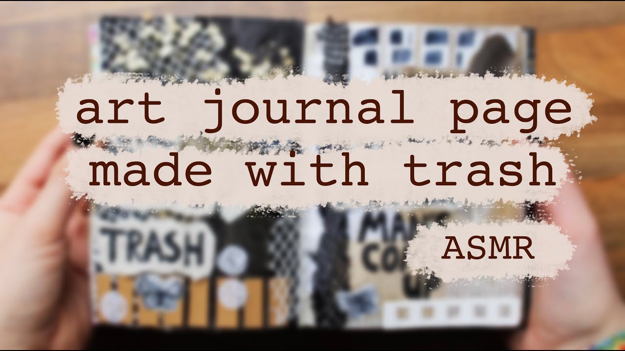 Art Journaling with "Trash"😆 #74