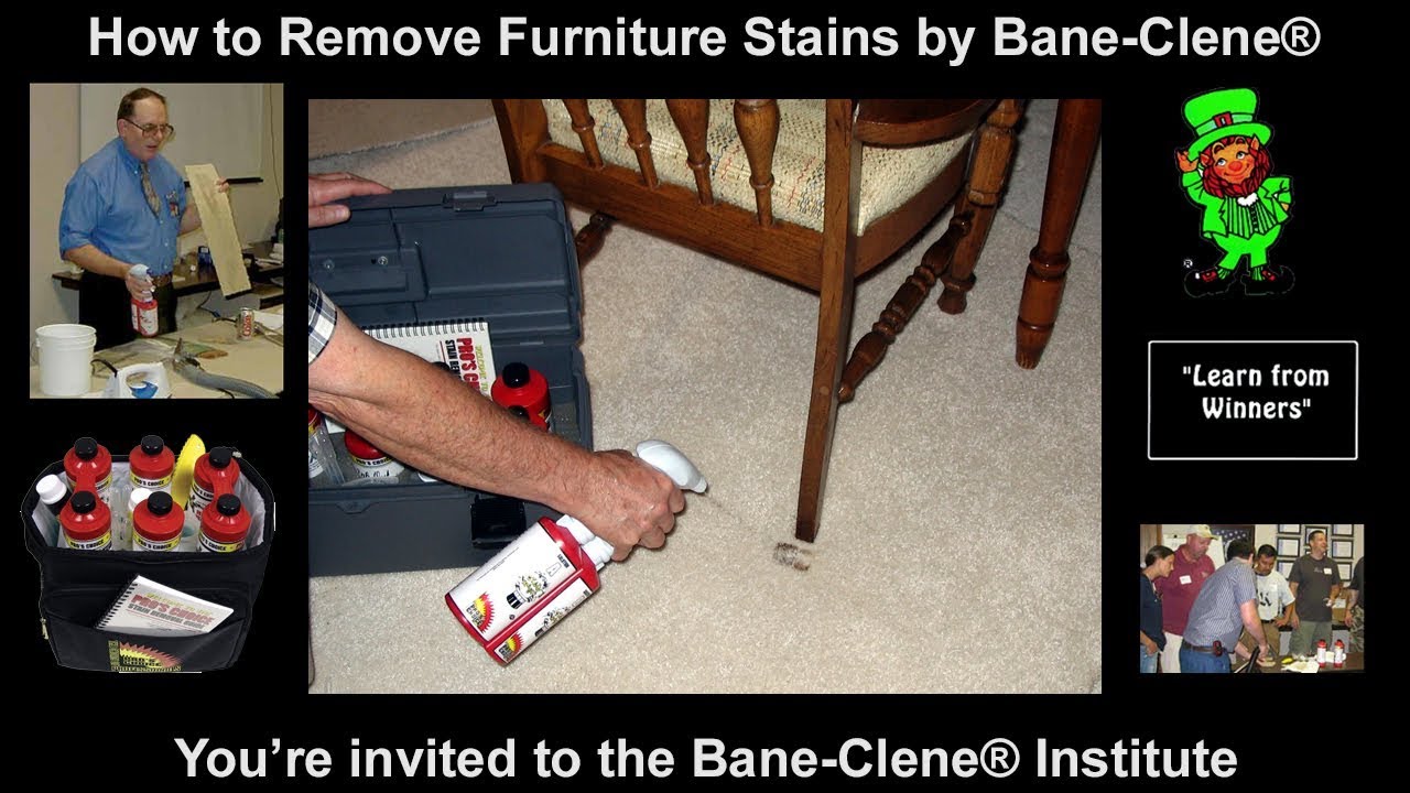 How to Remove Wood Furniture Stains from Carpet with Pro's Choice Stain Magic® by Bane-Clene Chemist