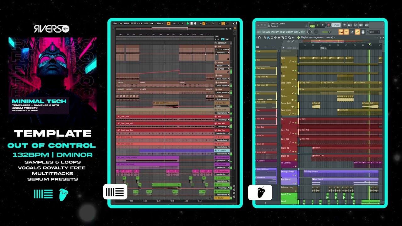 Out Of Control (Minimal Tech Ableton Live & FL Studio Template) [Serum Presets] Royalty Free