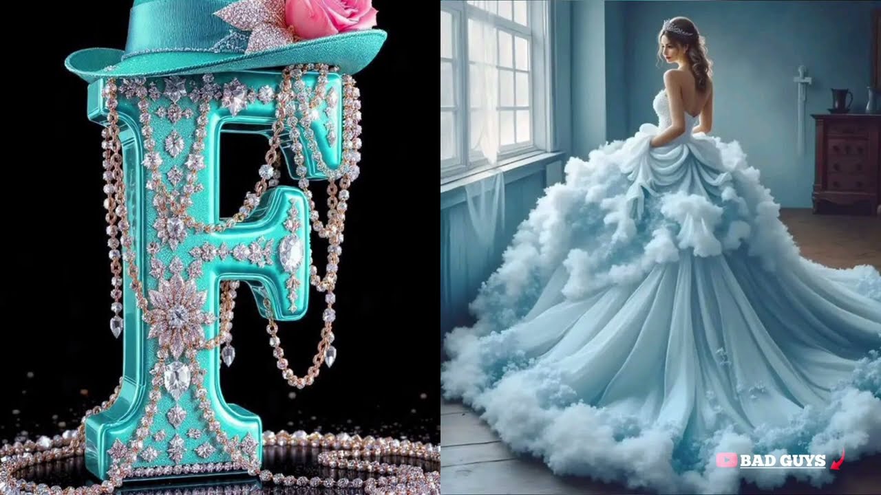 Choose your Names FIRST LETTER And See your dream gowns || BAD GUYS || #gowns #names