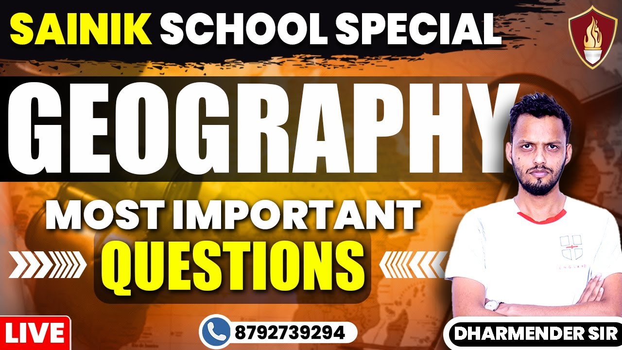 Geography | Sainik School Online Coaching | Sainik School Coaching | Sainik School Entrance Exam