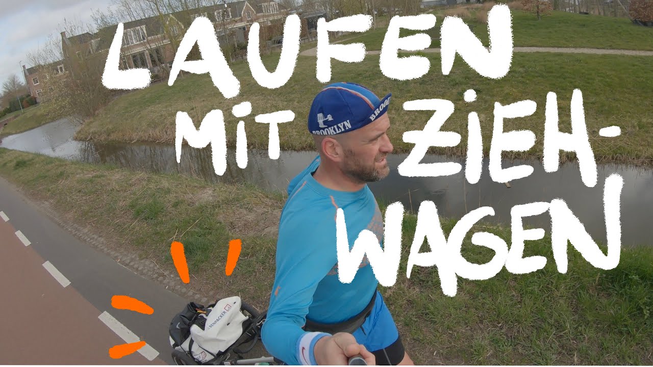 Laufen mit Ziehwagen