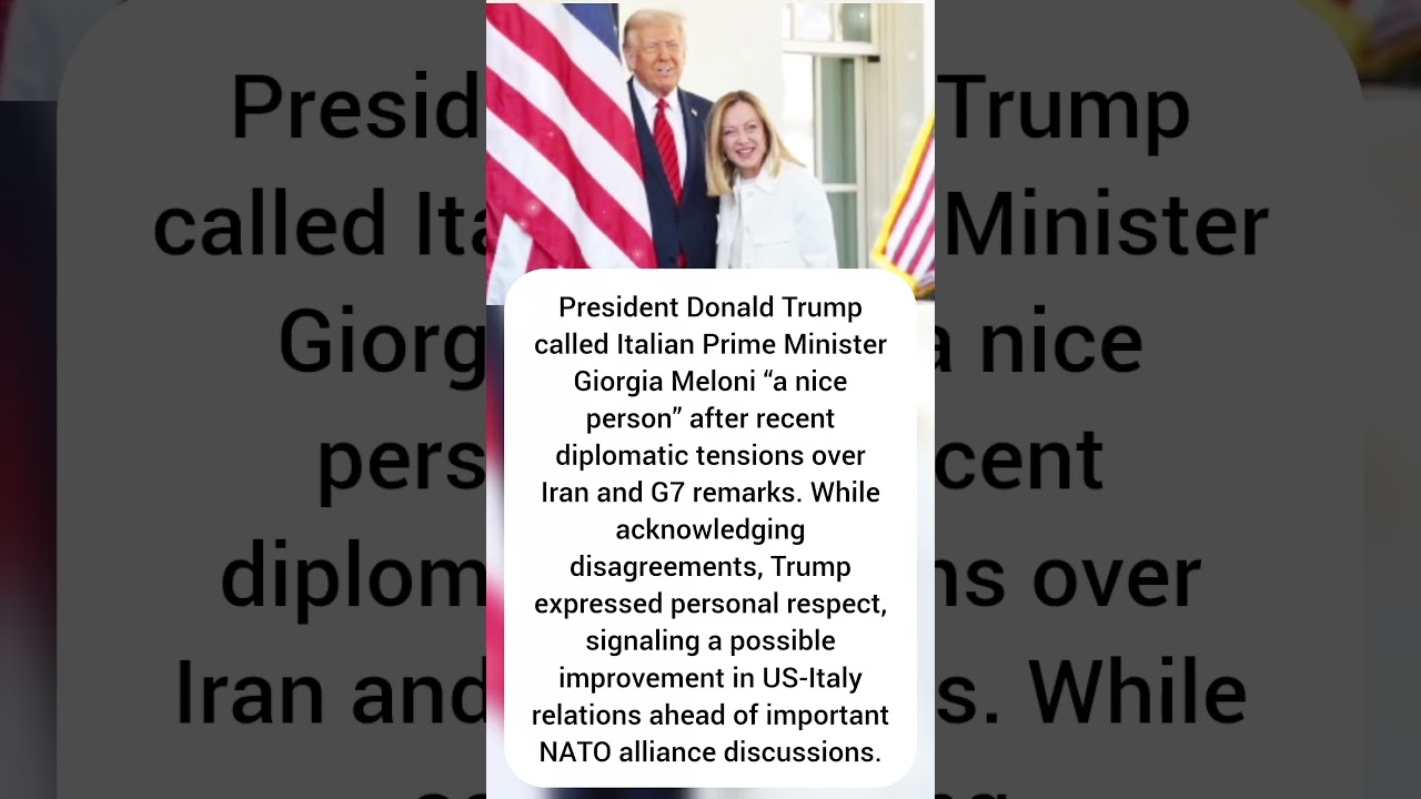 Trump Softens Stance on Italy&rsquo;s Meloni