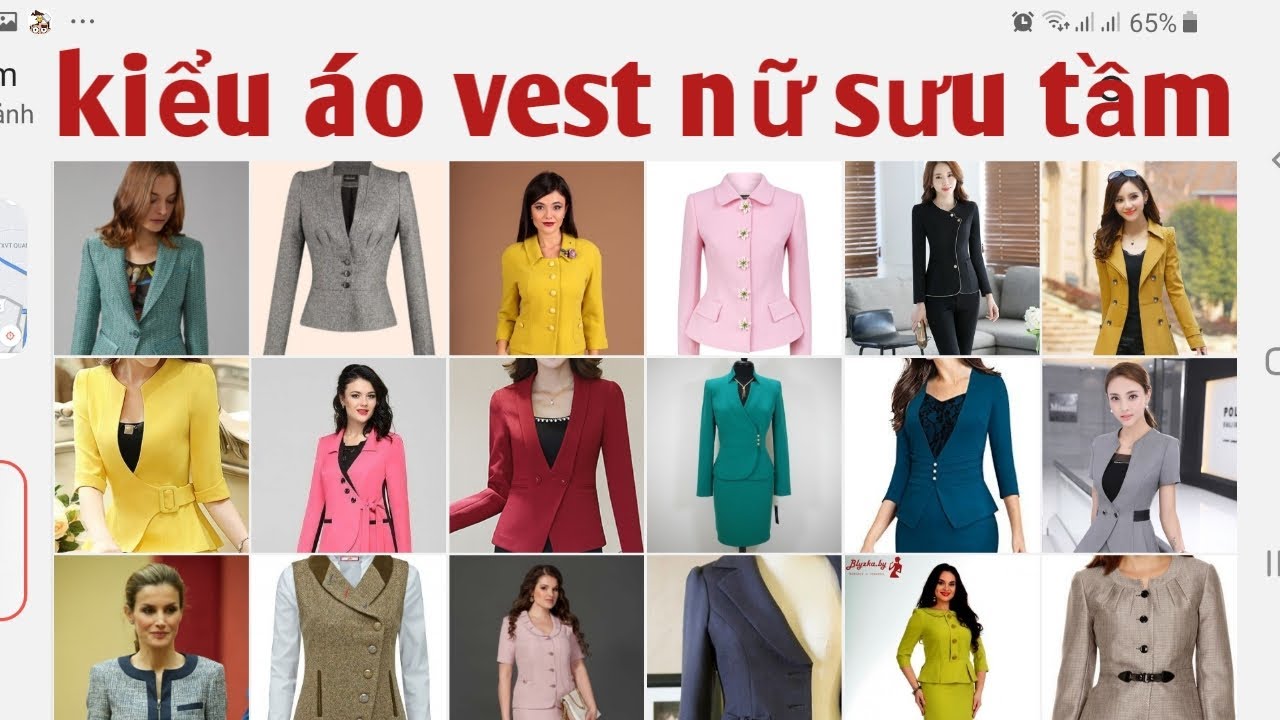 214/sưu tầm ÁO VEST NỮ ĐẸP / ĐAM MÊ MAY VÁ HANA NGUYÊN