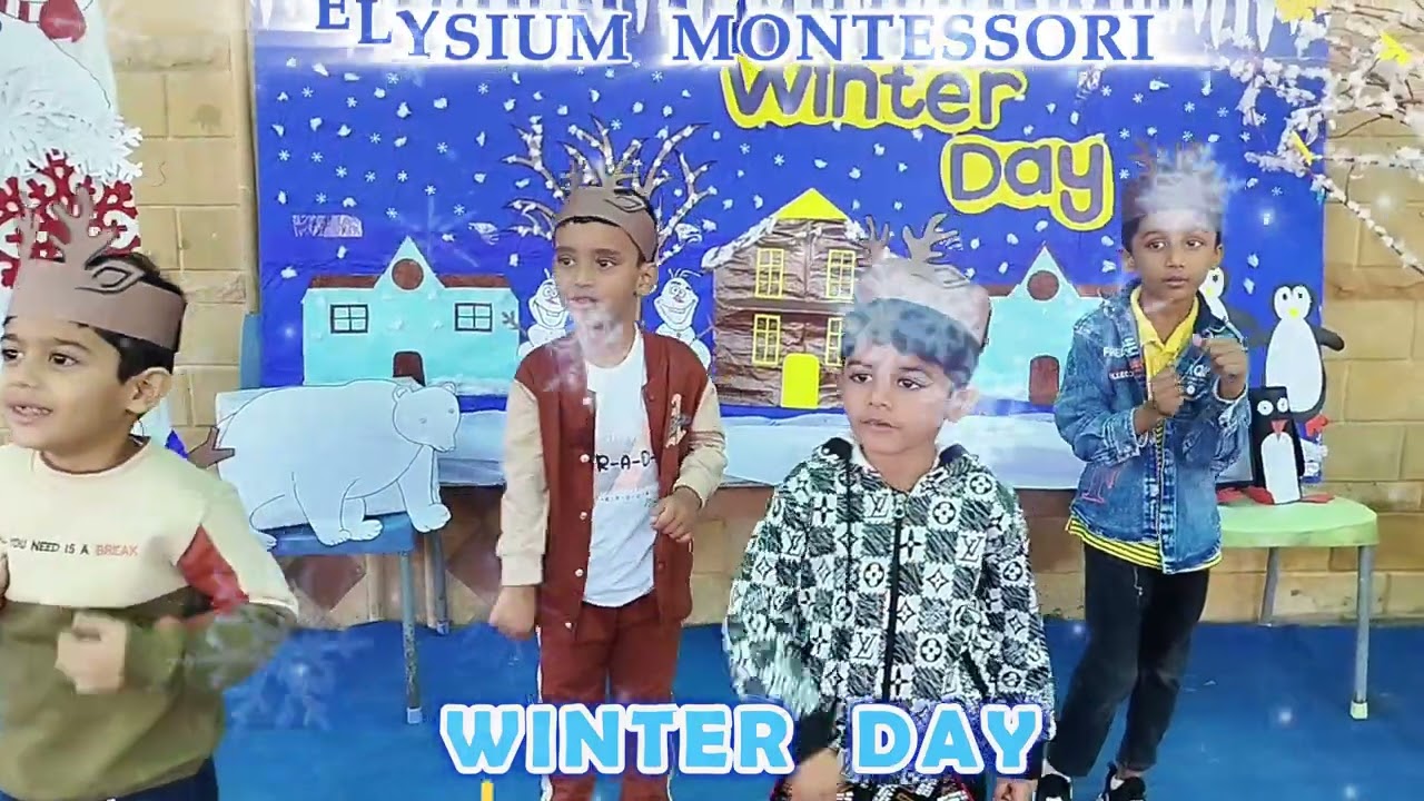 Winter Day Activity at Elysium Montessori - Poem