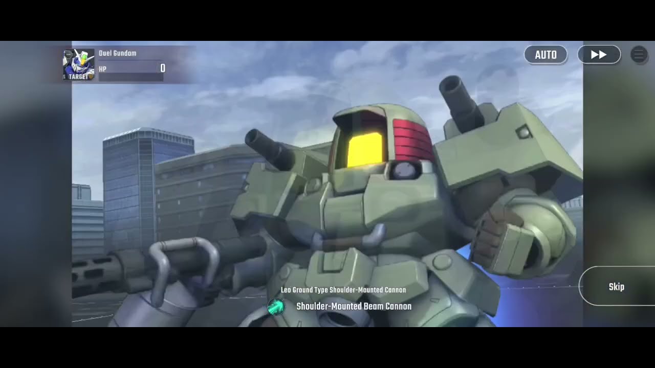 SD GUNDAM G GENERATION ETERNAL LEO GROUND TYPE SHOULDER-MOUNTED CANNON ALL SKILL 