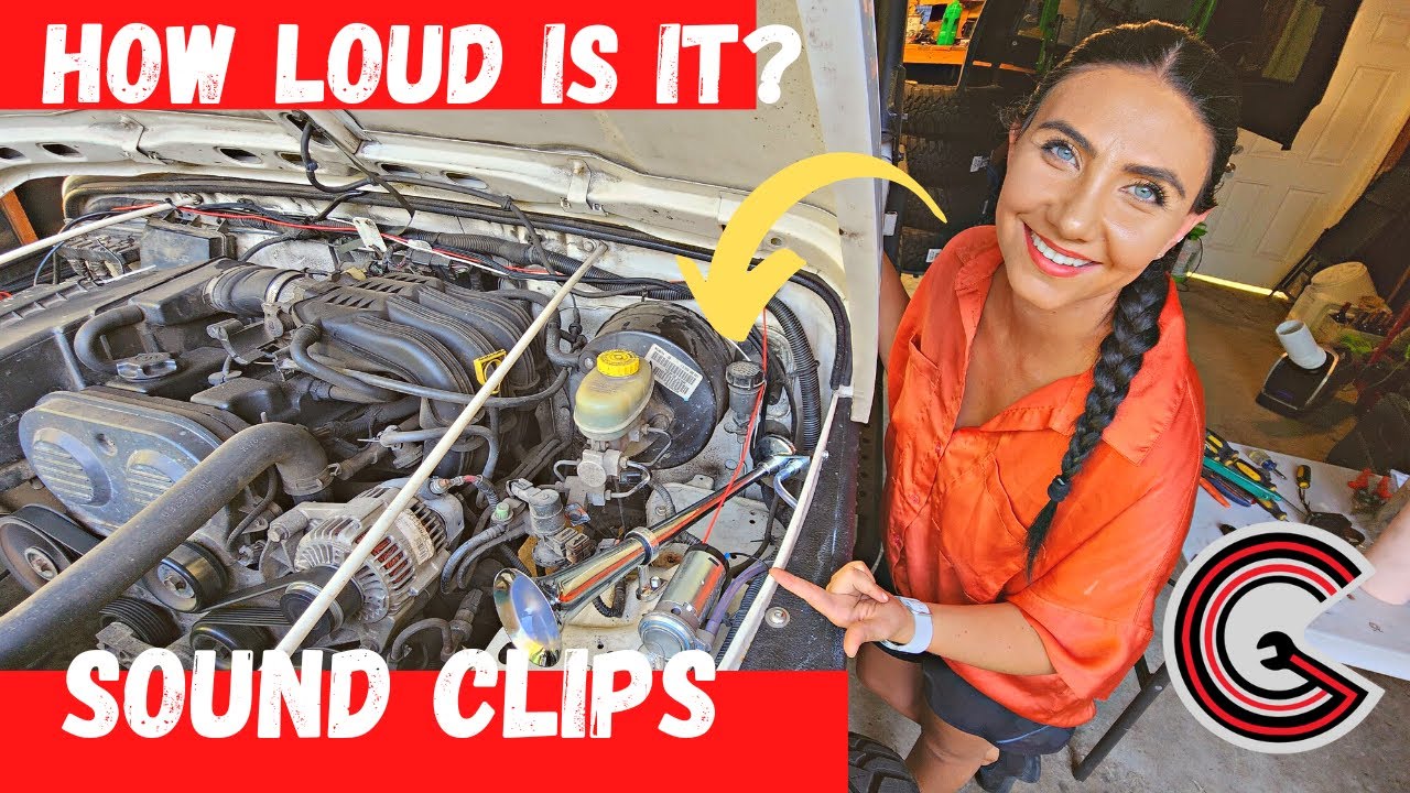 How to INSTALL a TRAIN Horn in Your Car - Super Easy and CHEAP!