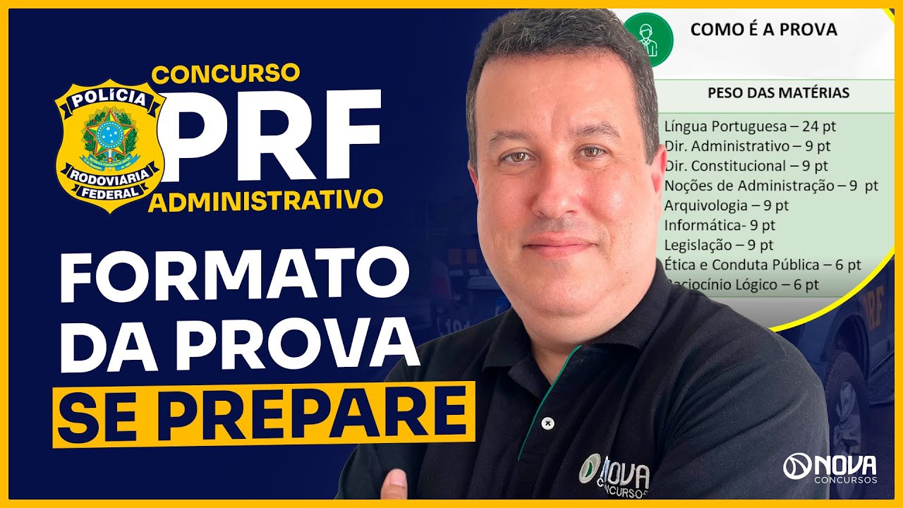 COMO VAI SER A PROVA PARA AGENTE ADMINISTRATIVO DA PRF 2025 🔥