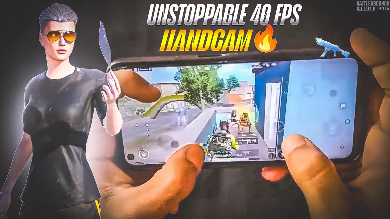 Unstoppable 40 FPS Movement?! 😱 Realme 6i ❤️ HANDCAM | BGMI 4 Finger + Gyro Gameplay