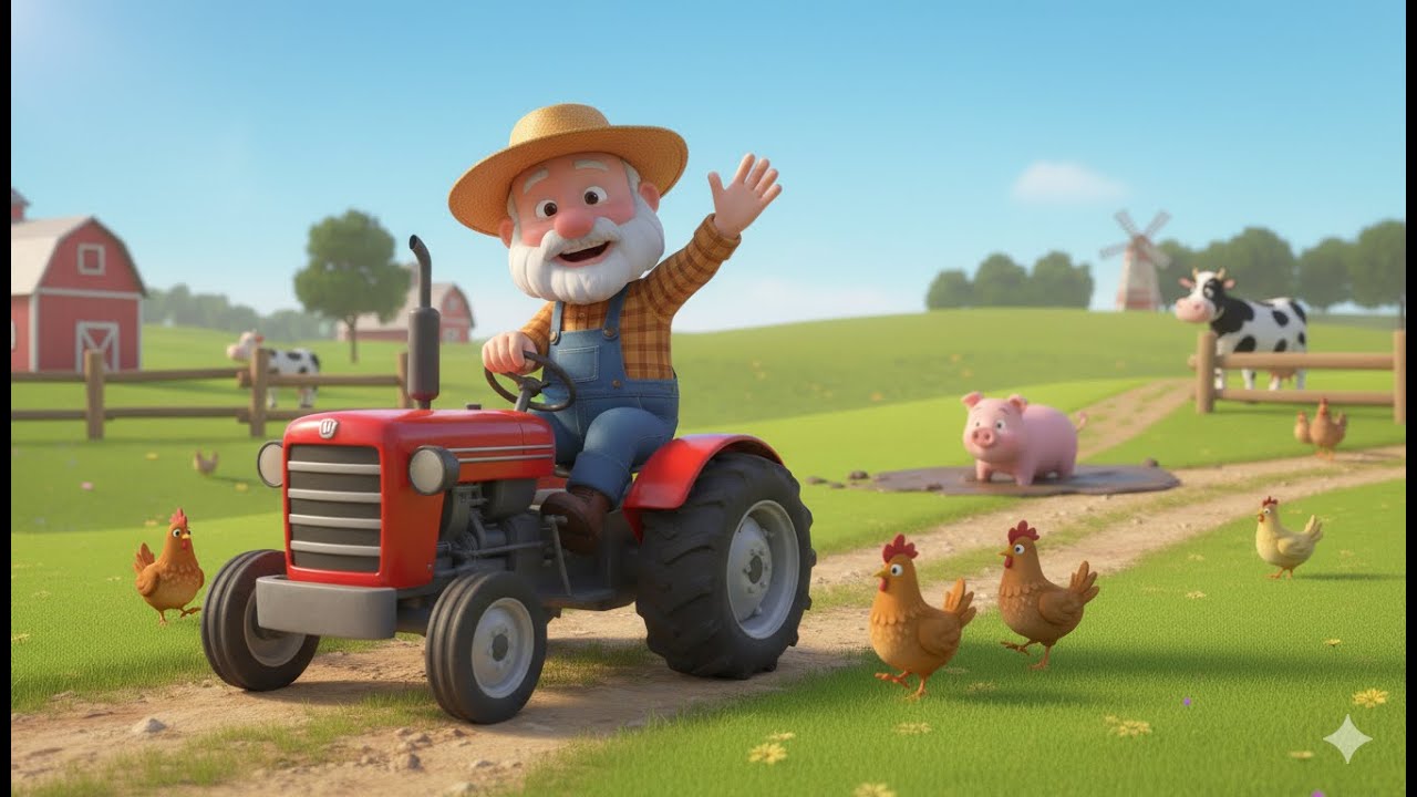 Old MacDonald Had a Farm | Farm Animals Song for Kids | Cocomelon Style