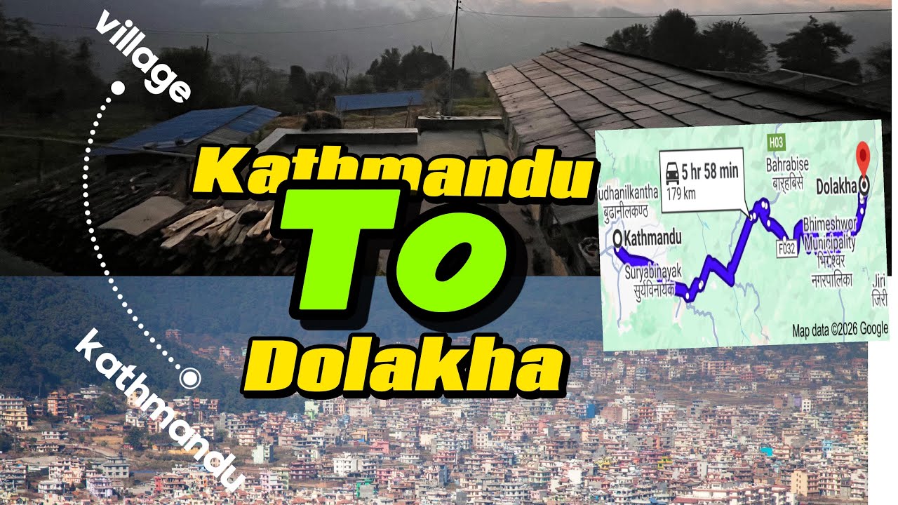 Kathmandu to Dolakha ( jiri yalung )  safar bahud lambaa aur maje dar thaa 🤣🤣