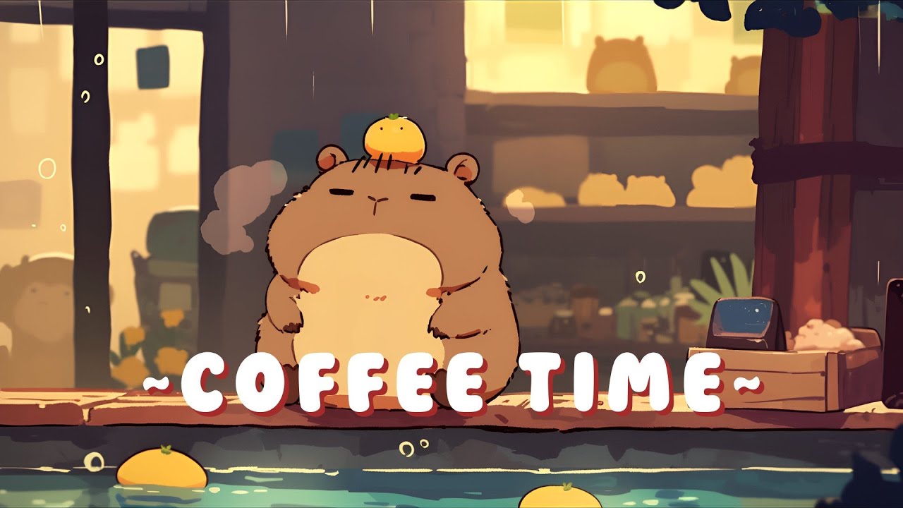 Capybara Beat Station - Cozy Japanese Lofi Mix ~ Cozy Times ~ 🦫 ✨ 🌙
