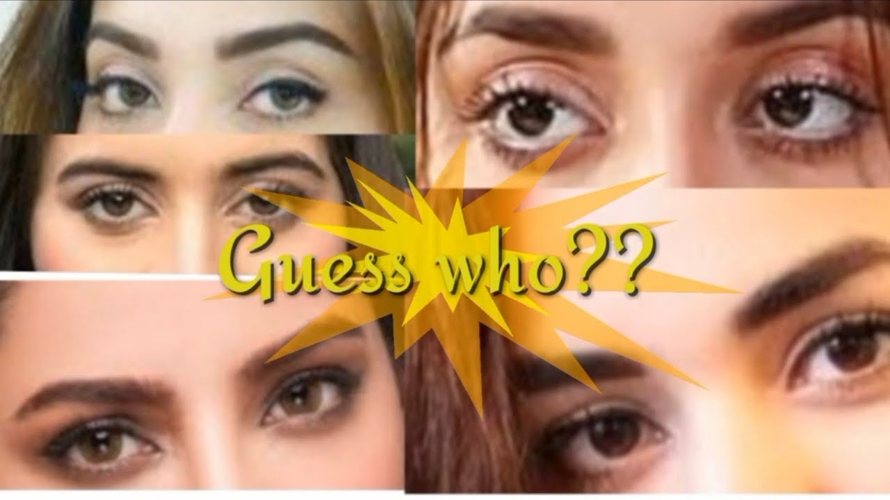 Guess Pakistani actress from their eyes👀|| socail seconds || lollywood