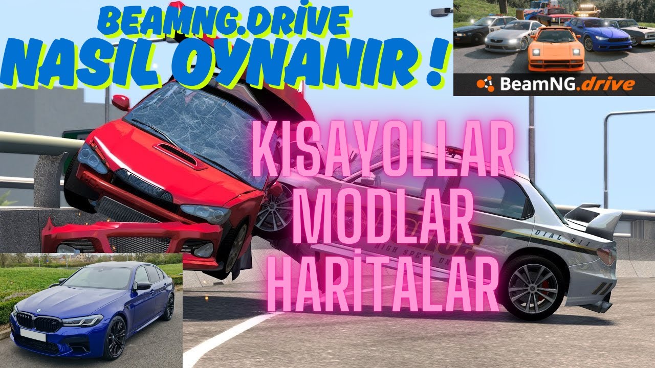 BEAMNG.DRİVE NASIL OYNANIR ? BU NASIL OYUN ! BEAMNG.DRİVE REHBERİ KISAYOLLARI #beamngdrive #beamng
