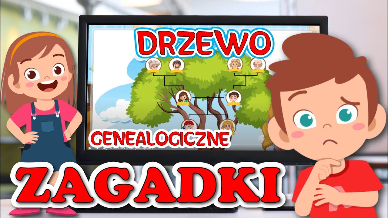 Karolek przedstawia Zagadki dla dzieci Drzewo genealogiczne na Dzień Rodziny