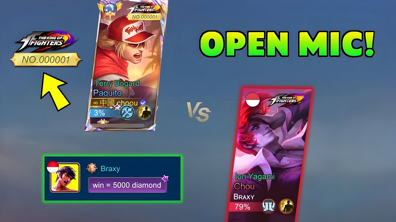 1ST KOF PAQUITO VS KOF CHOU (WHO WIN?) - Mobile Legends