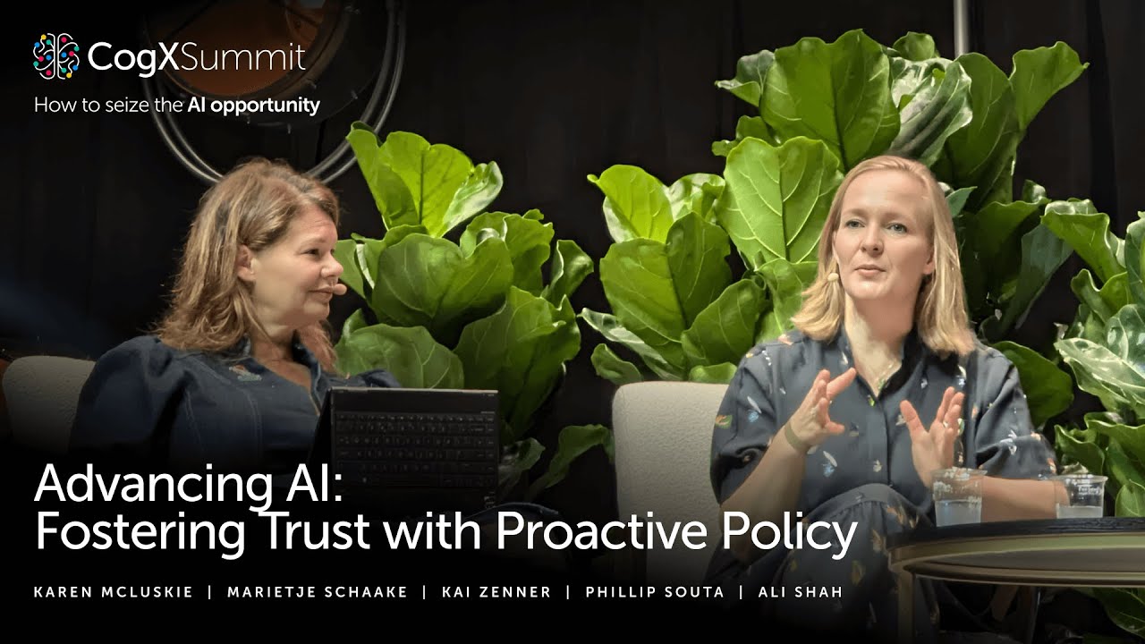 Advancing AI: Fostering Trust with Proactive Policy | CogX Summit 2024