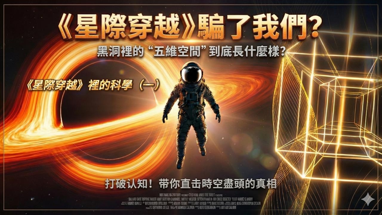 掉進黑洞真的會被撕碎嗎？硬核還原真實的“時空扭曲”！#星際穿越 #黑洞 #五維空間 #科幻電影 #諾蘭 #硬核科普 #影評解析 #interstellar