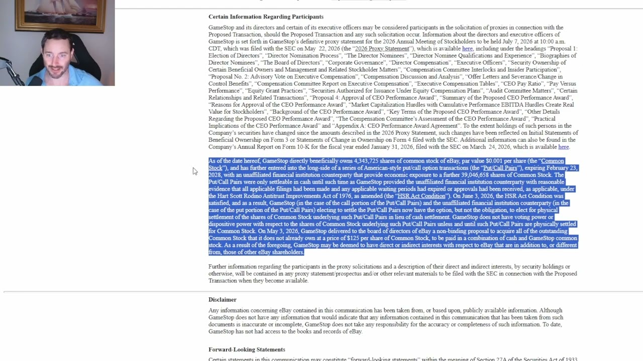 GME раскрывает информацию о покупке ЕЩЁ БОЛЬШЕГО количества акций EBAY &mdash; в стиле GameStop как всегда