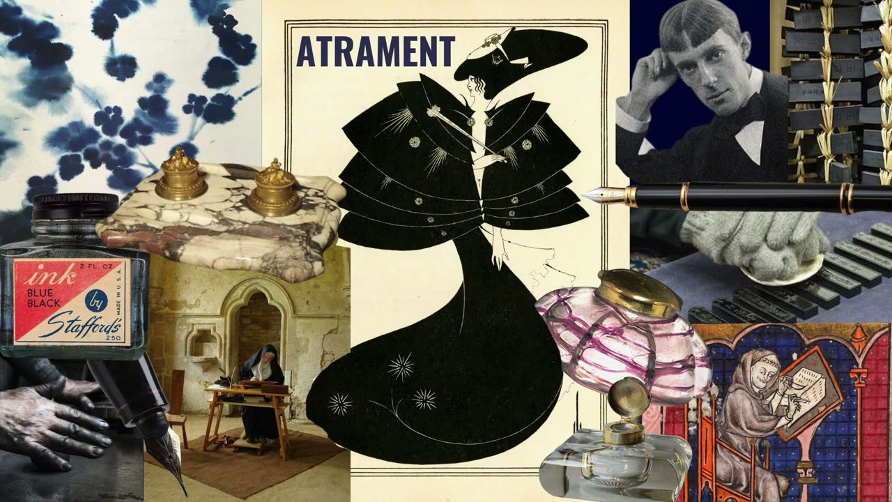 jak powstaje atrament, do czego używał go Aubrey Beardsley, tradycja japońskiego Kobaien i kałamarze