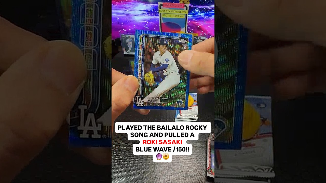 We summoned Roki Sasaki w/ his walkout song!! (2025 Topps Chrome Update) 