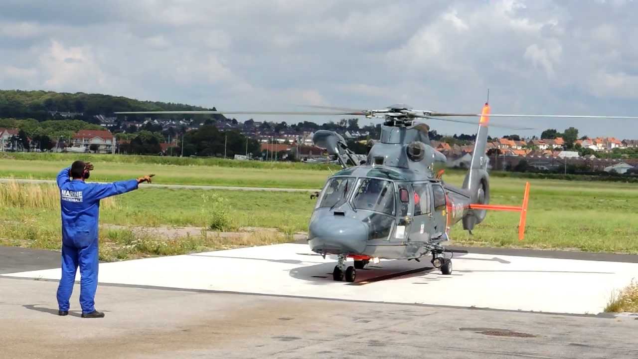 atterrissage SA 365N DAUPHIN [touquet]