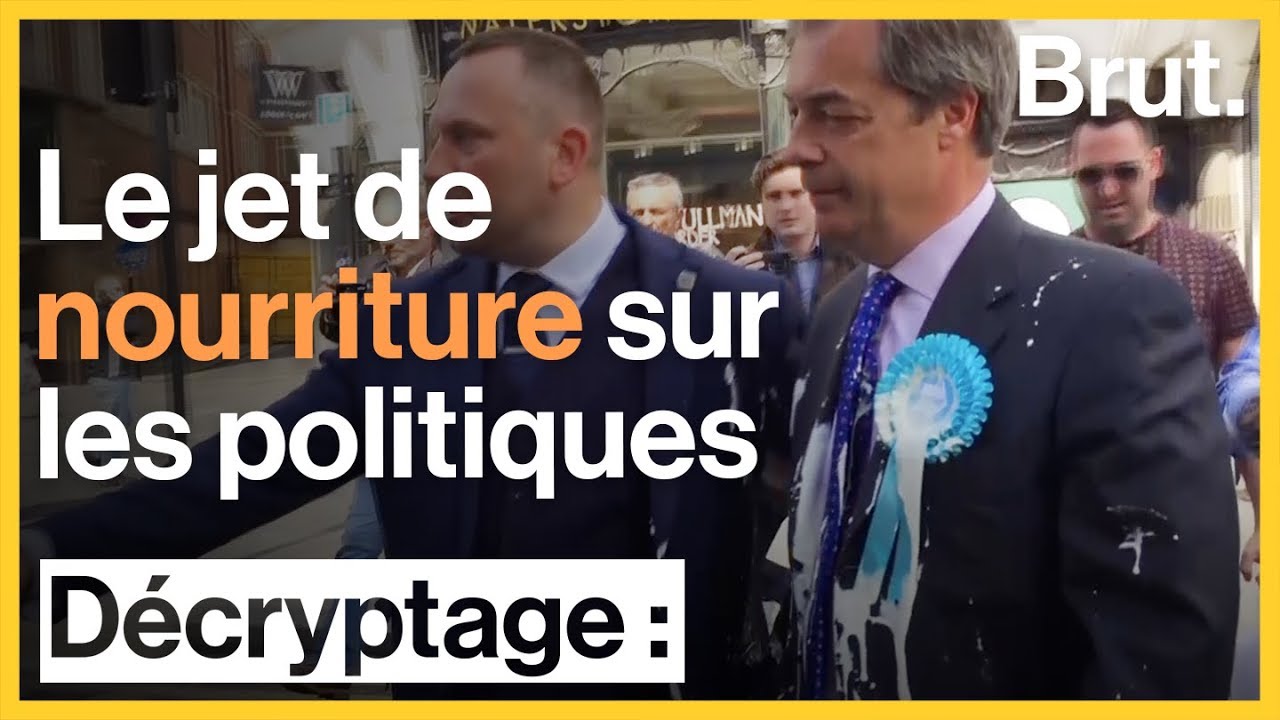 Quand les politiques subissent des attaques de nourriture