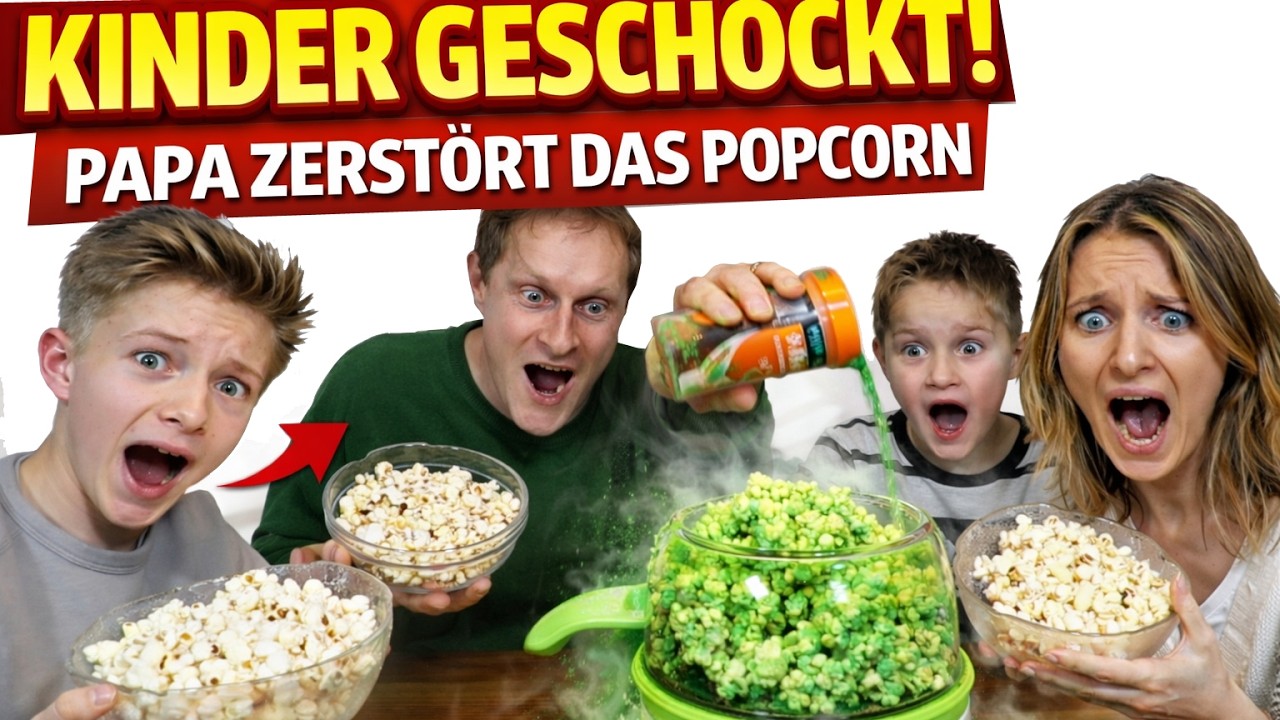 Kinder geschockt: Papa zerstört das Popcorn – trotzdem machen sie mit 🍿 TipTapTube UNCUT Reloaded