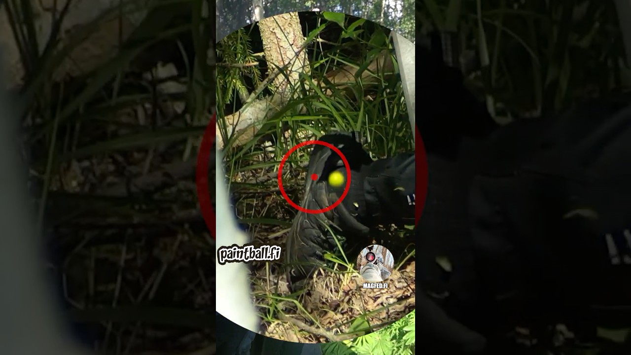 Shoe Hit - Slow Motion Magfed Paintball #shorts #magfedpaintball #paintball #magfedfi
