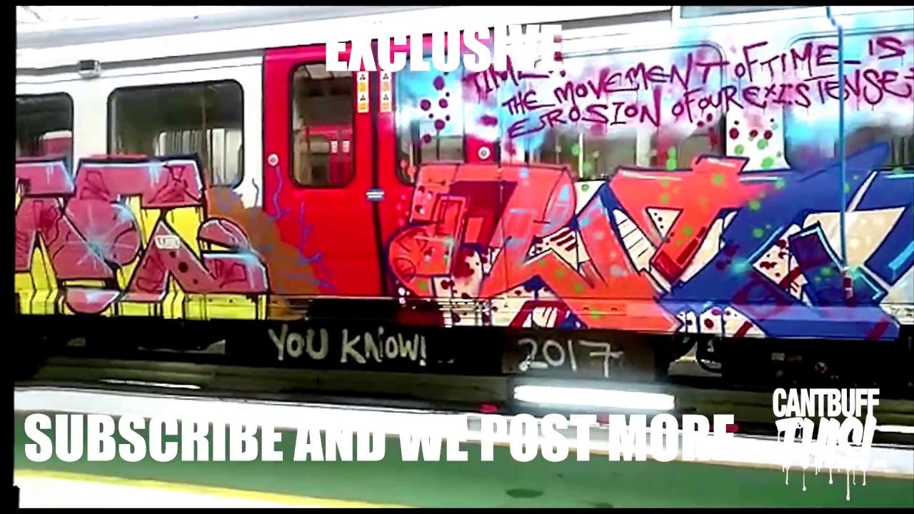 London Graffiti - Whole Train Metropolitan Line