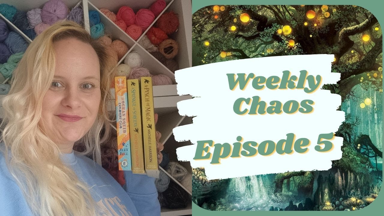 finishing 2 middlegrade books | knitting socks and the granny squares madness has began